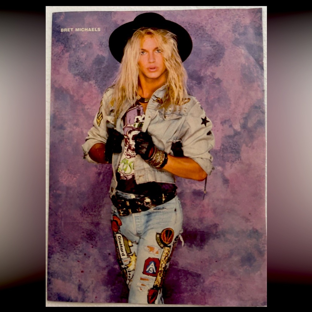 Vintage Poison Bret Michaels Pinup